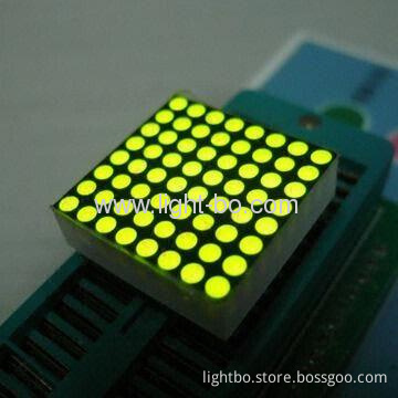 1.9mm 8 X 8 Ultra Green Dot Matrix Led Display 
